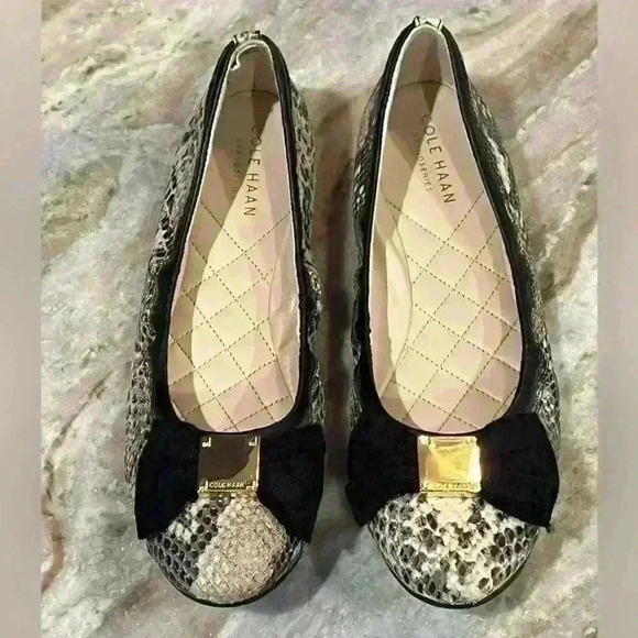 Women’s COLE HAAN Tali Soft Bow Ballet Flats- Size 7.5 - Picture 5 of 12